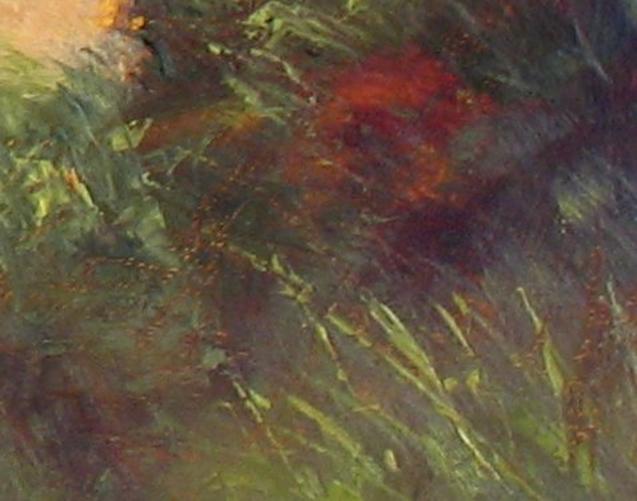 Cornfield Trail – Cornfield Trail is part of the Institue Woods trail system near Princeton, NJ, painting by Joe Kazimierczyk