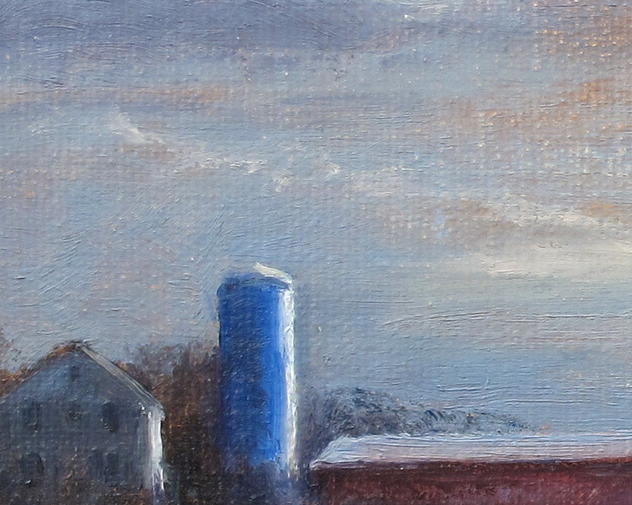 Imagined Sky #6 – Imagined sky, conglomeration of memories along Wertsville Rd, painting by Joe Kazimierczyk