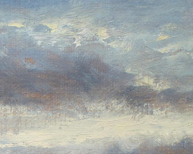 Imagined Sky #6 – Imagined sky, conglomeration of memories along Wertsville Rd, painting by Joe Kazimierczyk